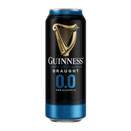 Guinness Draught 0.0 Alcohol Free Stout 440ml Can