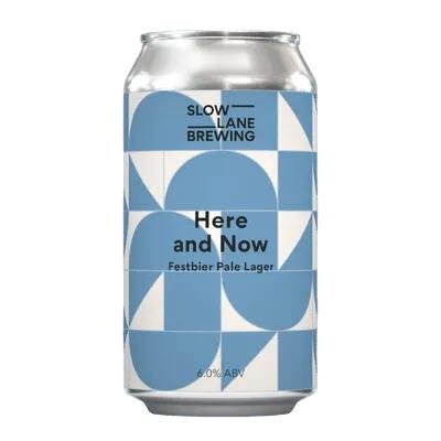 Slow Lane Here and Now Festbier Pale Lager 375ml Can