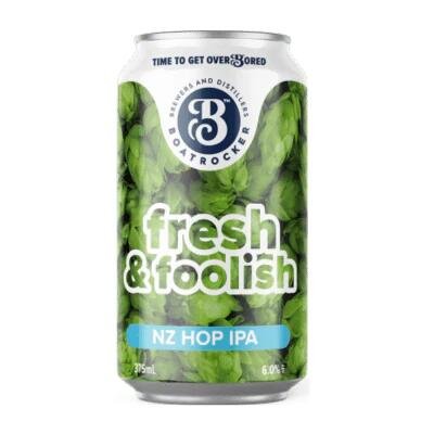 Boatrocker Fresh  Foolish NZ Hop IPA 375ml Can