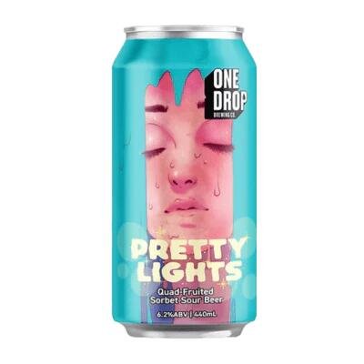 One Drop Pretty Lights Quad Fruited Sorbet Sour 440ml Can